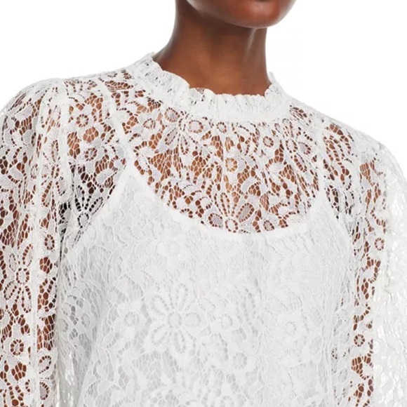 NWT Koko & Mason long sleeve lace top - size Large - Picture 2 of 5